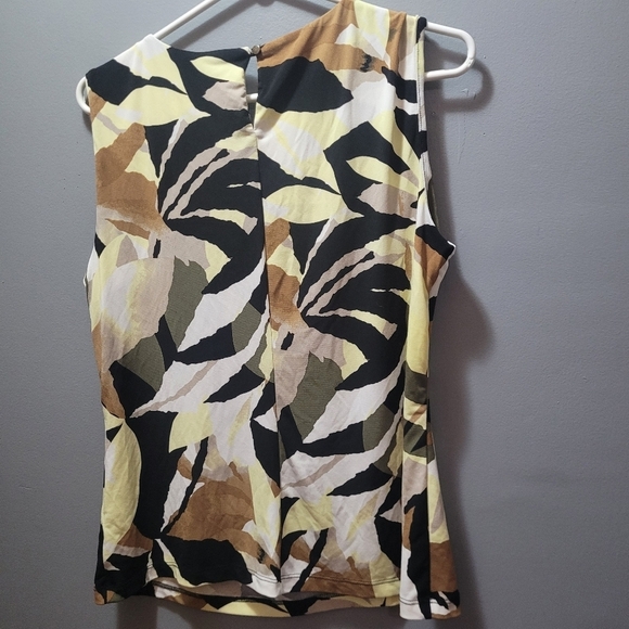 Calvin Klein Colorful Abstract Sleeveless Top L - Picture 5 of 5